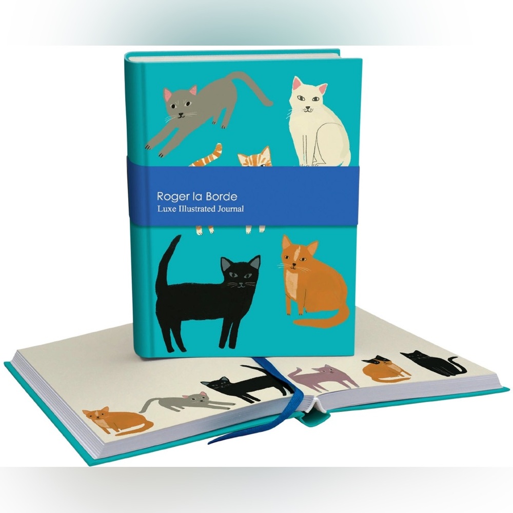 Cat-Themed Illustrated Journal Adorable cats staring at you on all 272 pages - Picture 10 of 10